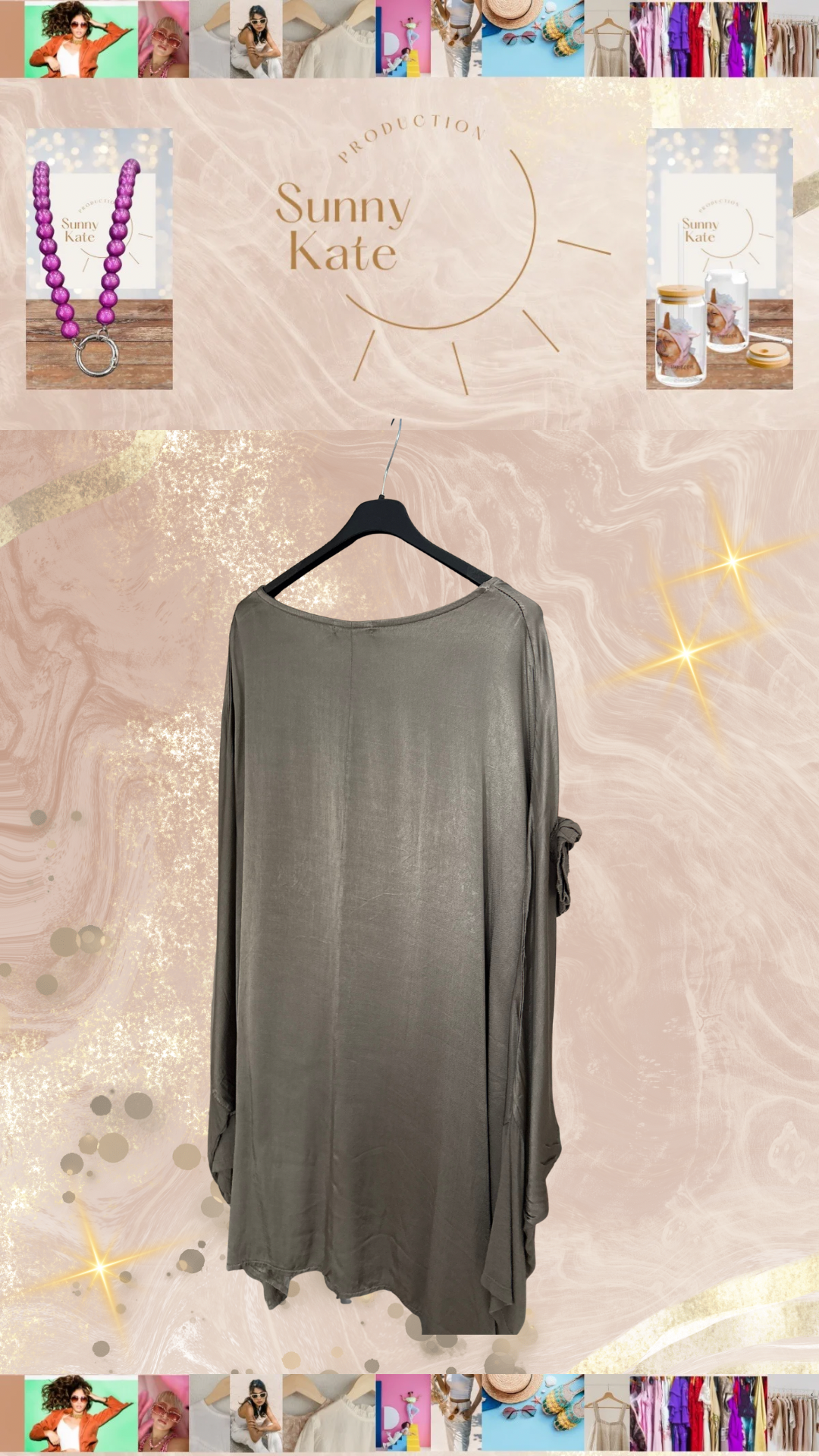 Silva Flow“ – Fließendes Oversize-Shirt Made in Italy
(Gr. 44–50)