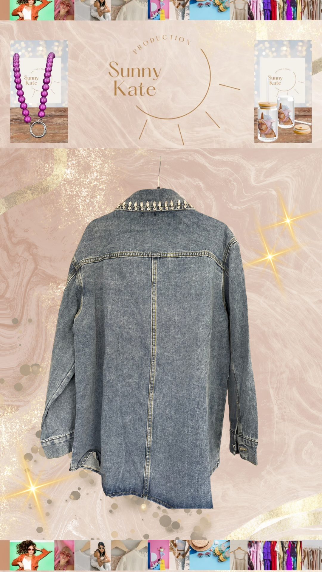 Sunny Kate „Crystal Denim Shirt“