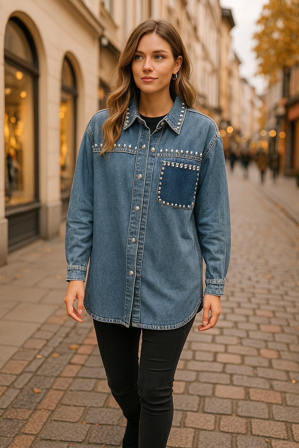 Sunny Kate „Crystal Denim Shirt“