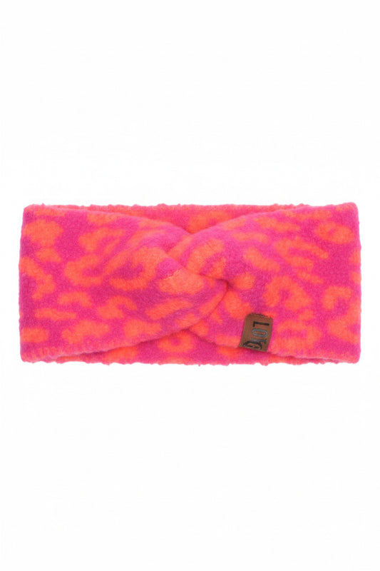 Stirnband Pip Leopard Fuchsia