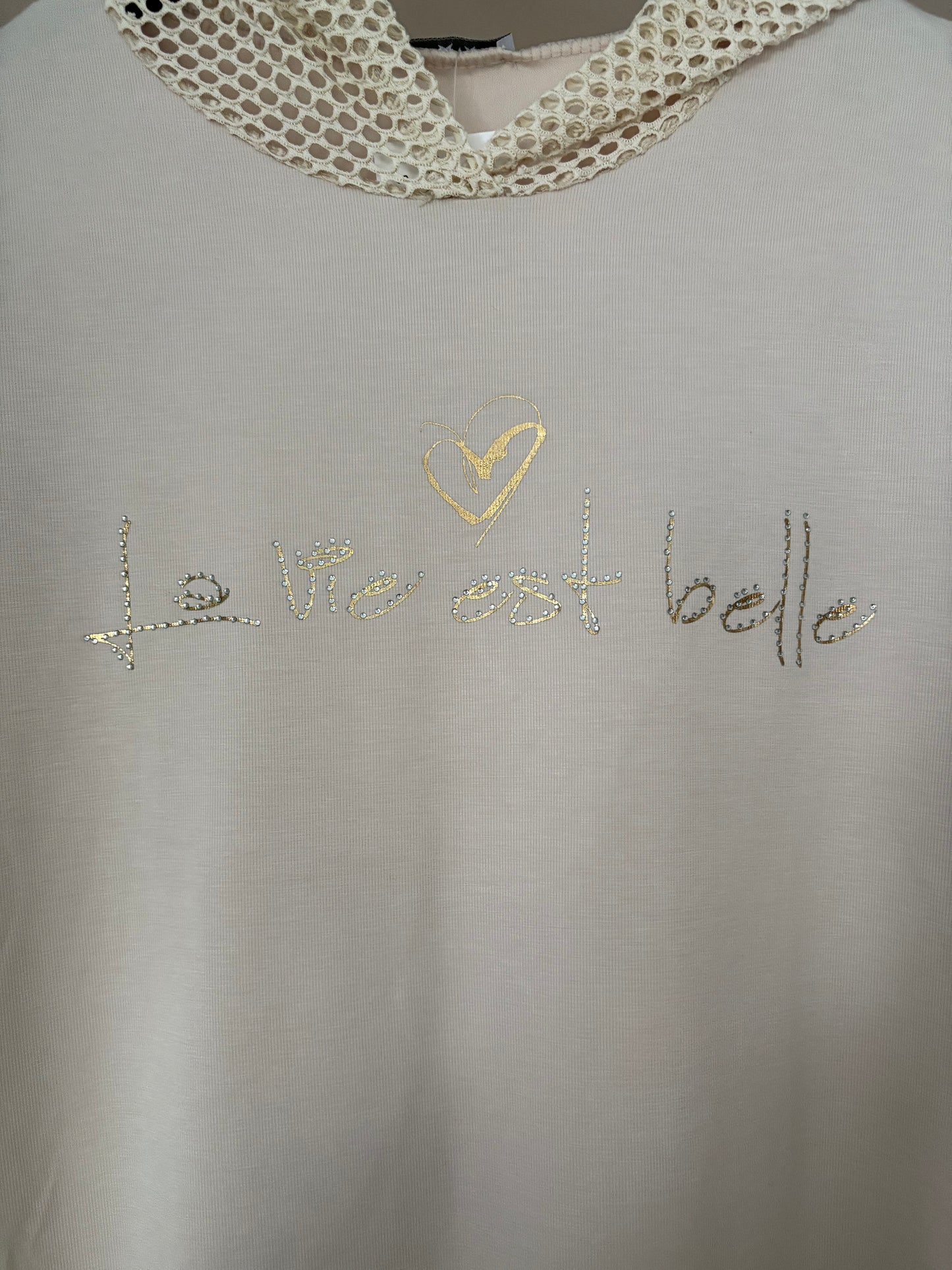 „Pure Lumière“ – Soft-Tunika mit Netz-Details
Natur · Gr. 42–48