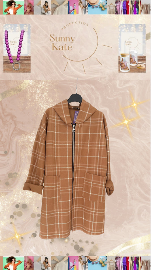 Casual Chic Übergangsjacke in Caramel-Braun 🤎