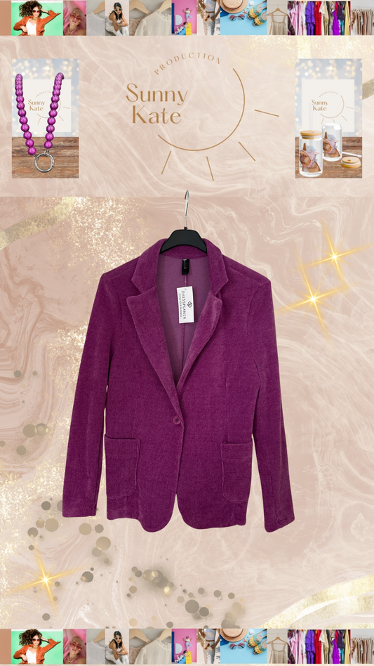 Lilanes Kuschelcord-Jackett  weich & elastisch (Gr. S | 36–38)