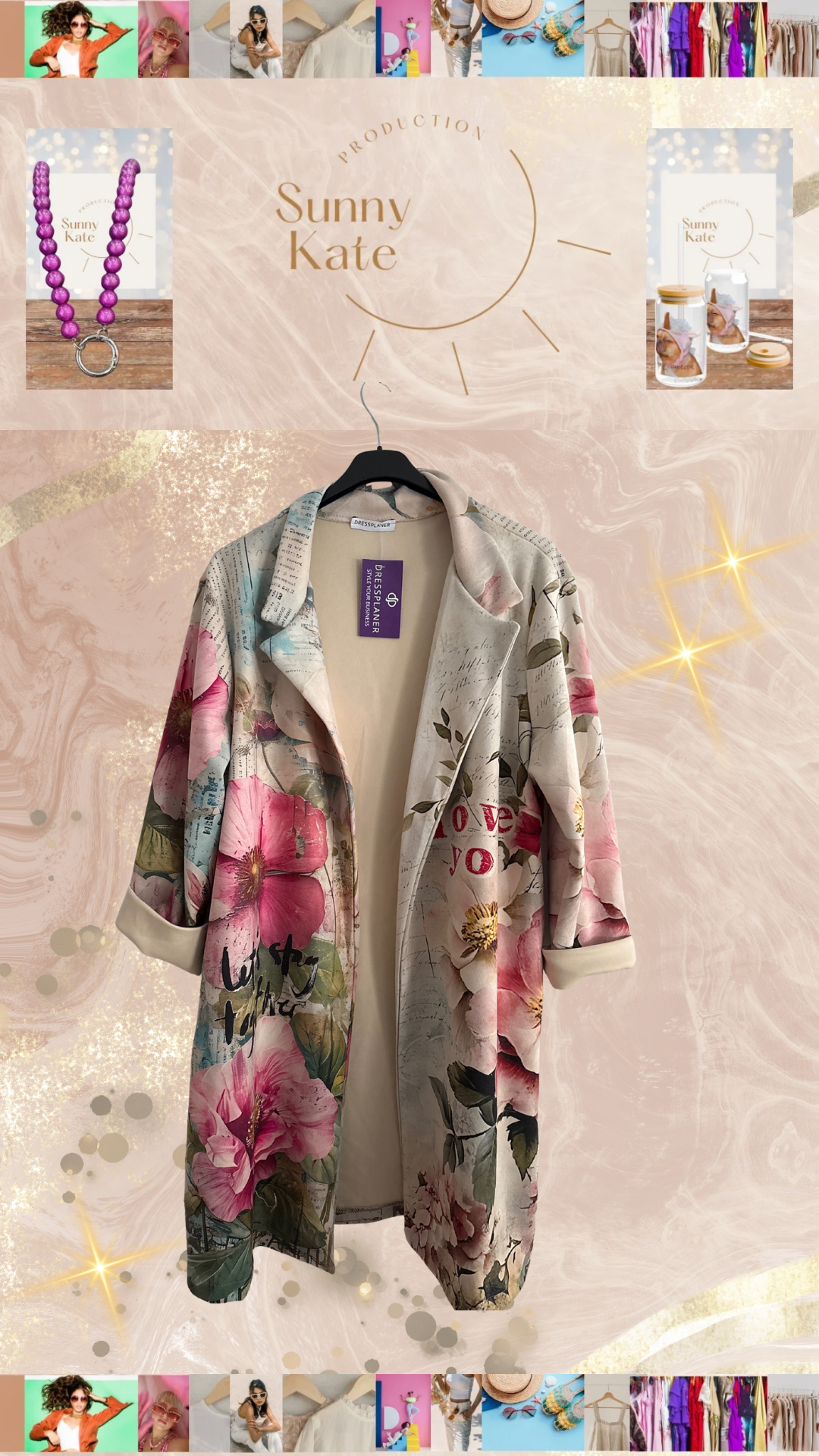 „Bloom Poésie“ – Floraler Longblazer im Frühlingslook
Gr. 38–42/44