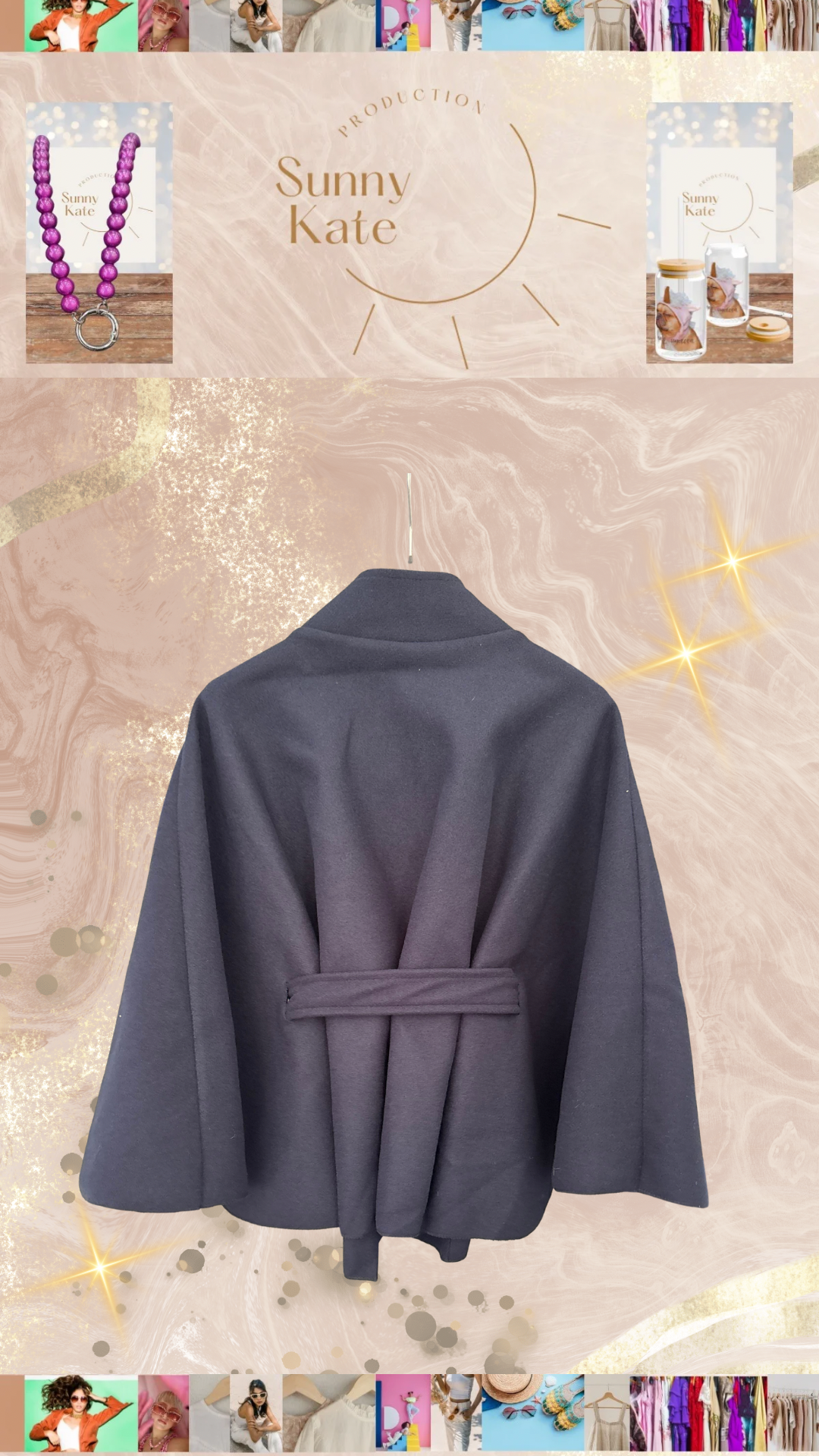 Luna elegance Poncho Onesize Gr. 36-42