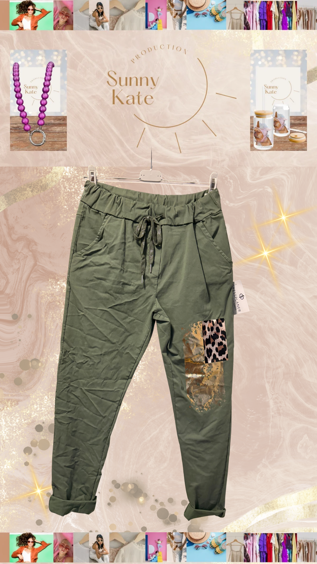 Cargo Glam Jogger Khaki