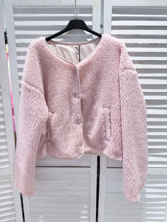 Plüschjacke mit Botschaft